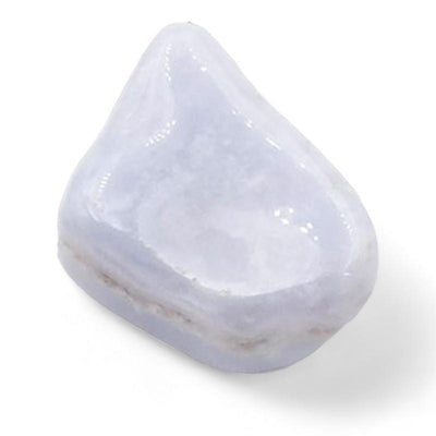 Blue chalcedony Namibia A+ (rolled stone)