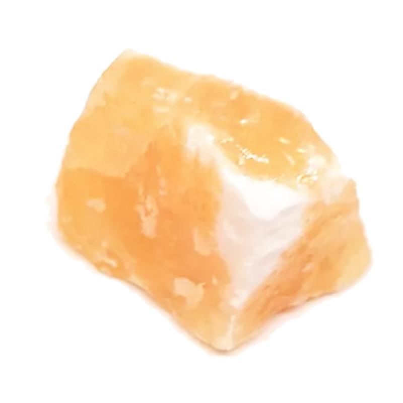 Calcite orange Brésil A (pierre brute) - La Boite à Cailloux