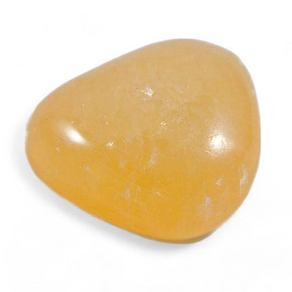 Calcite orange Mexique AA (pierre roulée) - La Boite à Cailloux