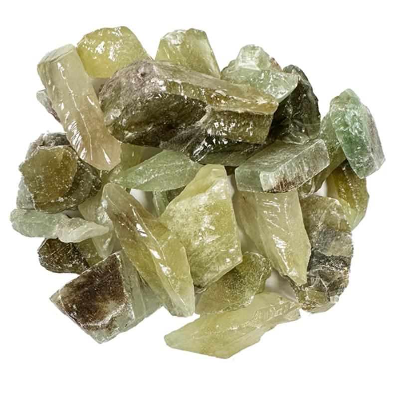 Calcite verte Mexique A (pierre brute) - La Boite à Cailloux