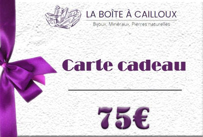 Carte Cadeau La Boîte à Cailloux - La Boite à Cailloux