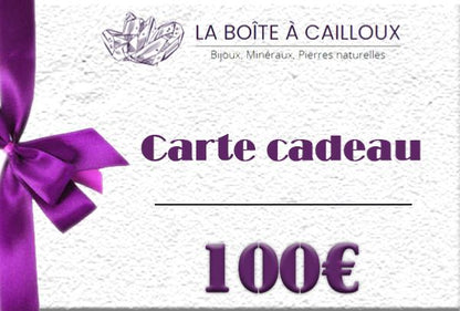 Carte Cadeau La Boîte à Cailloux - La Boite à Cailloux
