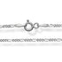 Chaine argent maille Figaro 1mm - La Boite à Cailloux