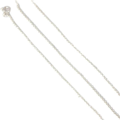 Silver convict mesh chain 1mm