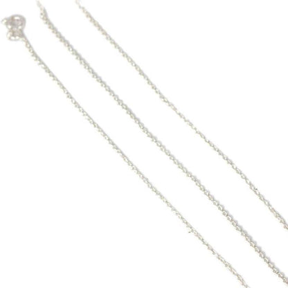 Chaine argent maille forçat 1mm - La Boite à Cailloux