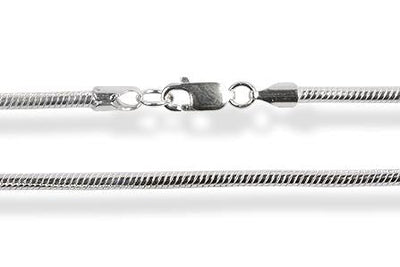 1mm silver snake chain