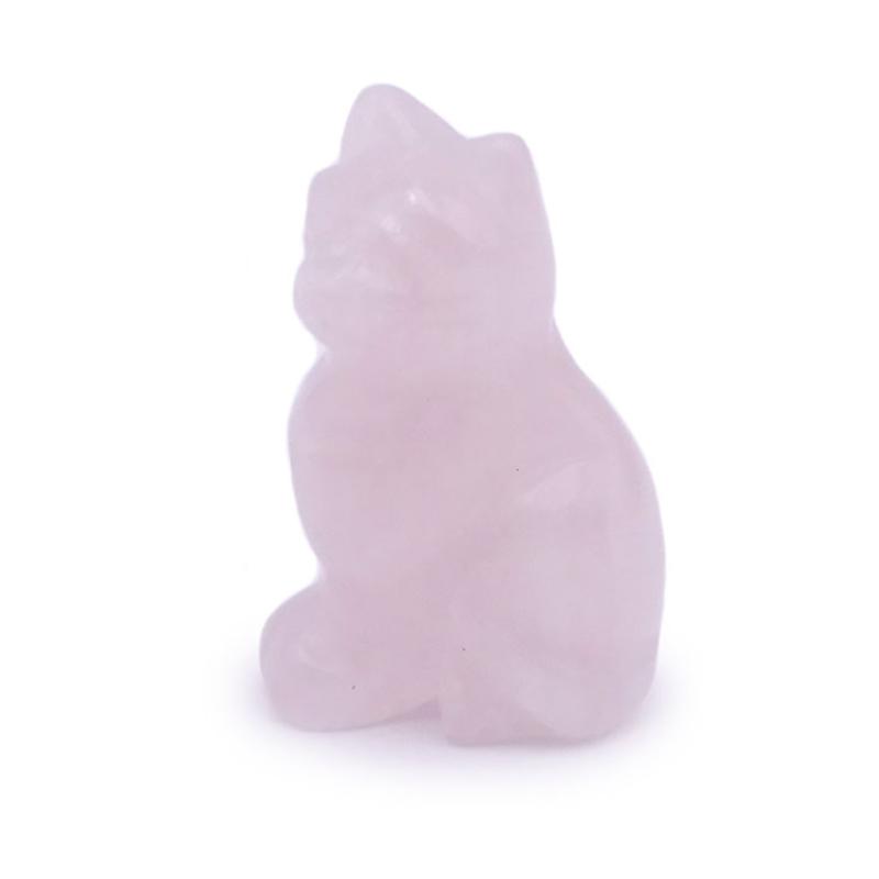 Chat quartz rose Brésil A 50mm - La Boite à Cailloux
