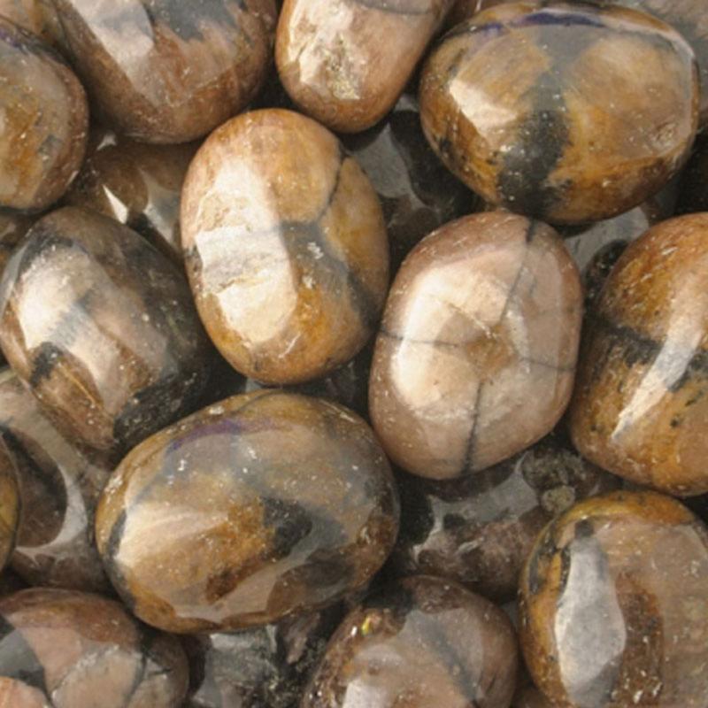 Chiastolite Chine A (pierre roulée) - La Boite à Cailloux