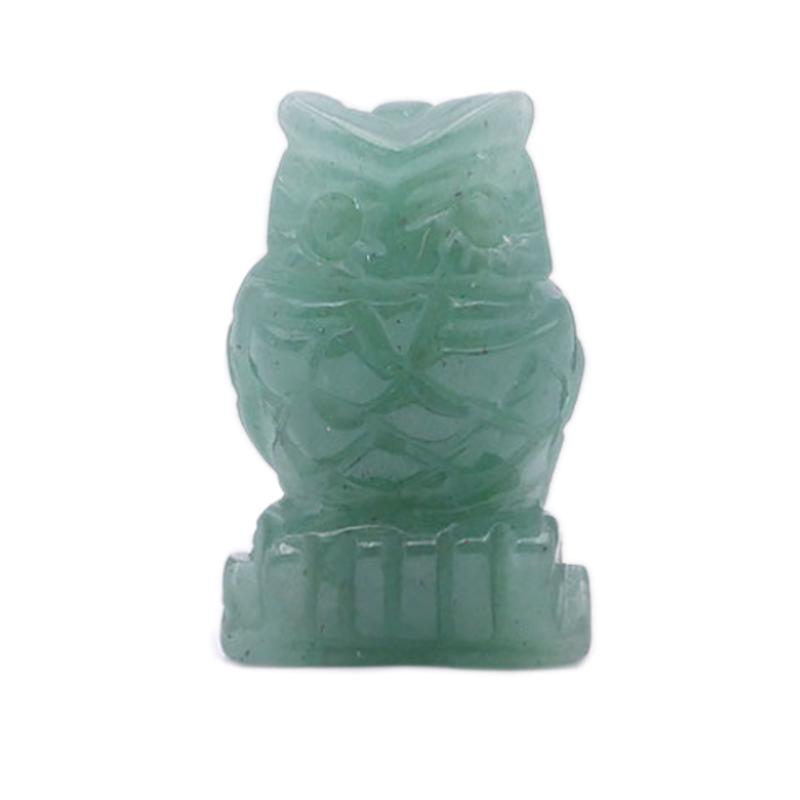 Chouette aventurine verte Brésil A 50mm - La Boite à Cailloux