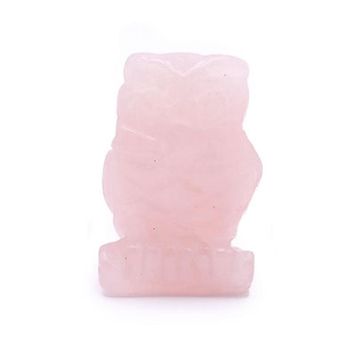 Chouette quartz rose Brésil A 50mm
