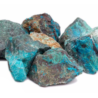 Chrysocolle Pérou A (pierre brute) - La Boite à Cailloux