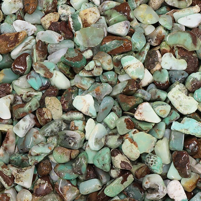 Chrysoprase Australie AB (pierre roulée) - La Boite à Cailloux