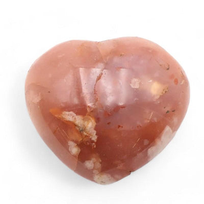 Coeur agate fleur de cerisier Madagascar A 50-70mm
