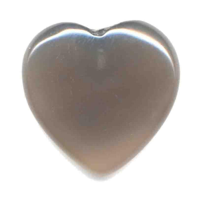 Gray agate heart Brazil A 40mm