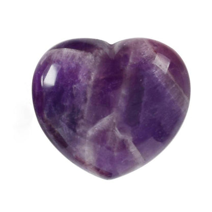 Coeur améthyste Brésil A 40mm - La Boite à Cailloux