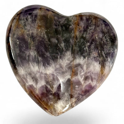 Corazón de amatista bandeada de Madagascar A 40 mm