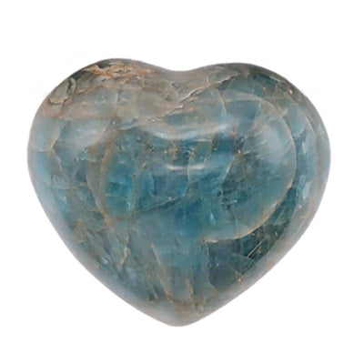 Blue apatite heart Madagascar A 50-60mm