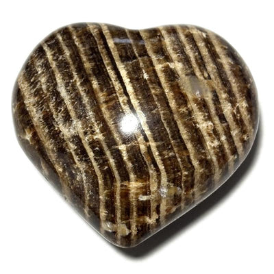 Brown aragonite heart Peru A - 40-60mm