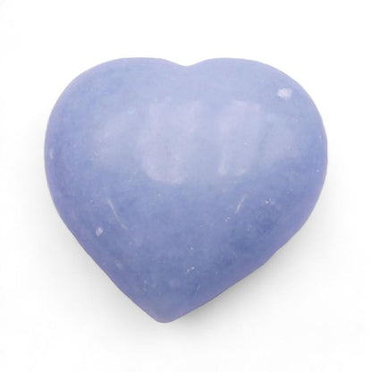 Coeur Calcite bleue Madagascar A+ 70 - 80mm - La Boite à Cailloux