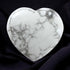 Coeur howlite Zimbabwe A 15mm - La Boite à Cailloux