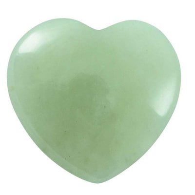 Green jade heart from China A 15mm