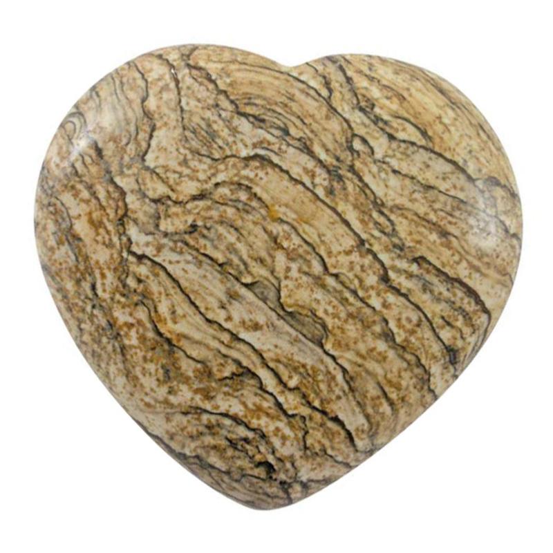 Coeur jaspe paysager Namibie A 15mm - La Boite à Cailloux
