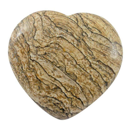 Coeur jaspe paysager Namibie A 15mm - La Boite à Cailloux