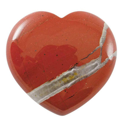 Coeur jaspe rouge Afrique du Sud A 15mm - La Boite à Cailloux