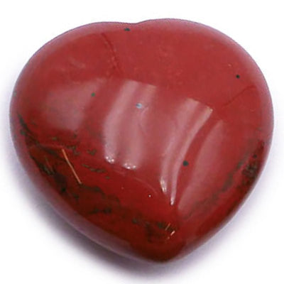 Corazón de jaspe rojo Sudáfrica A 40mm