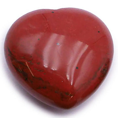 Coeur jaspe rouge Afrique du Sud A 40mm - La Boite à Cailloux