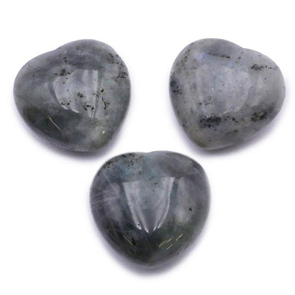 Coeur labradorite Madagascar AB 40mm - La Boite à Cailloux