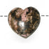 Coeur percé rhodonite Madagascar A 30mm + cordon - La Boite à Cailloux