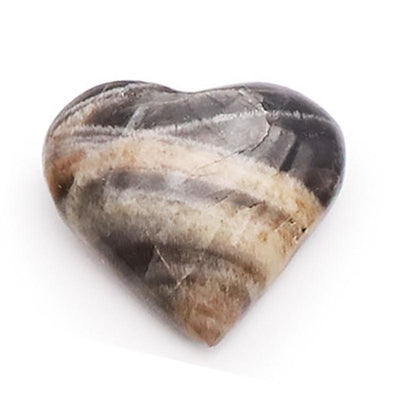 Madagascar black moonstone heart A 30mm
