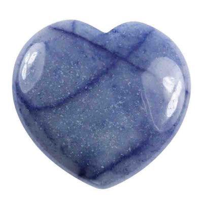 Coeur quartz bleu ou aventurine bleue Brésil A 15mm