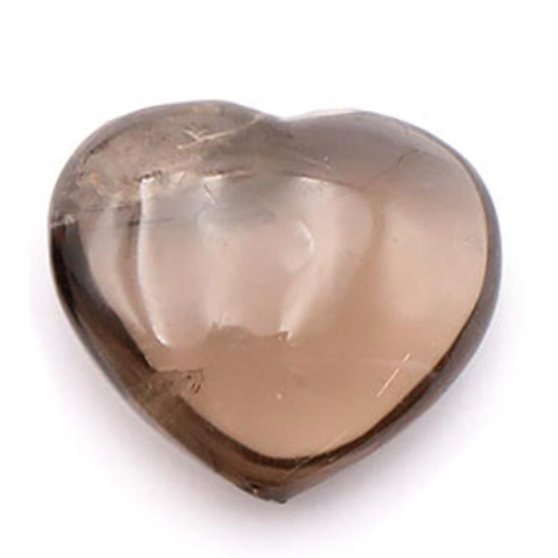 Coeur quartz fumé Etats - Unis A+ 25 - 35mm - La Boite à Cailloux
