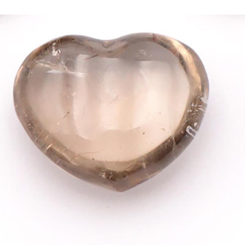 Coeur quartz fumé Etats - Unis A+ 25 - 35mm - La Boite à Cailloux