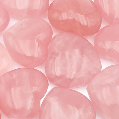 Coeur Quartz rose Brésil A 40mm - La Boite à Cailloux