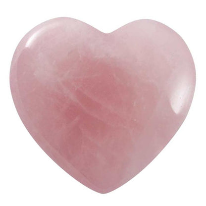 Coeur Quartz rose Brésil A 40mm - La Boite à Cailloux