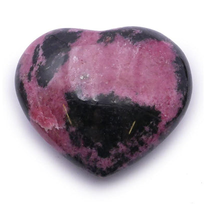 Coeur rhodonite Madagascar A+ 25 - 40mm - La Boite à Cailloux