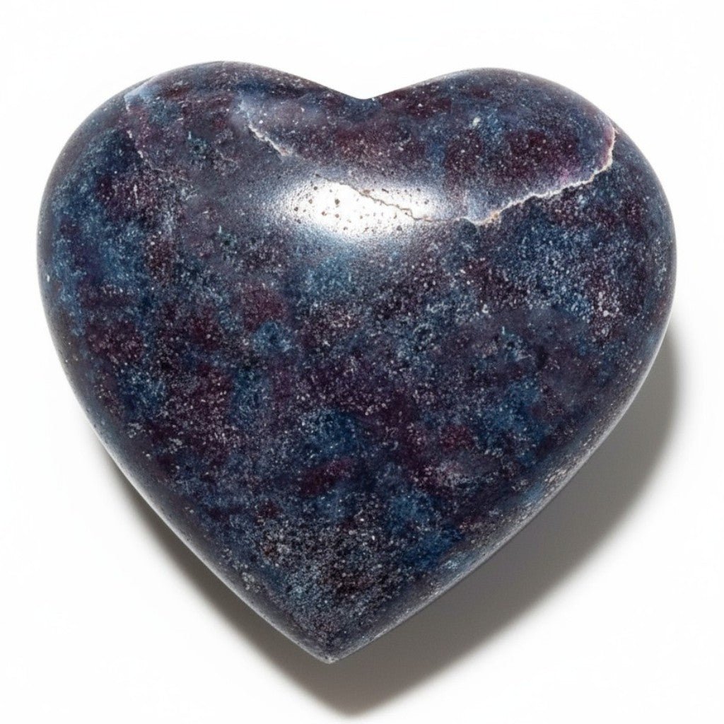 Coeur rubis sur cyanite Inde AA 50mm - La Boite à Cailloux