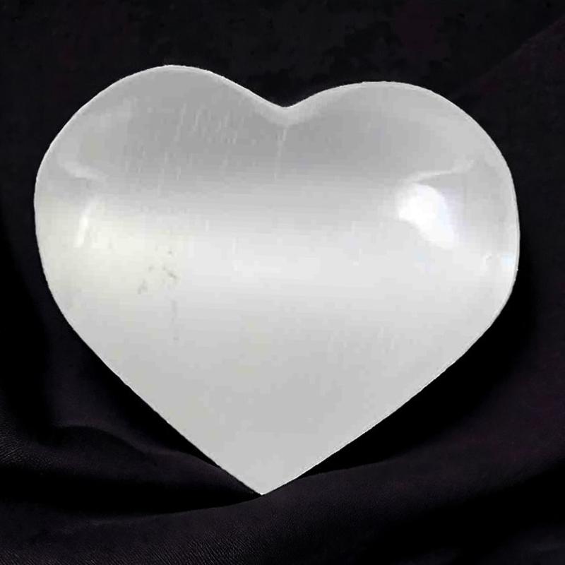 Coeur sélénite Maroc A+ 45-55mm - La Boite à Cailloux
