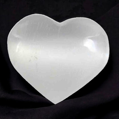 Coeur sélénite Maroc A+ 45-55mm - La Boite à Cailloux