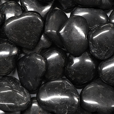 Madagascar black tourmaline heart A 60-70mm
