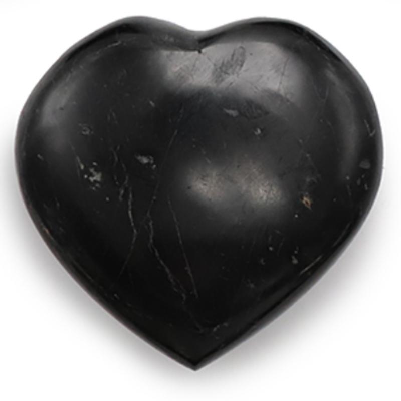 Coeur tourmaline noire Madagascar A 60 - 70mm - La Boite à Cailloux