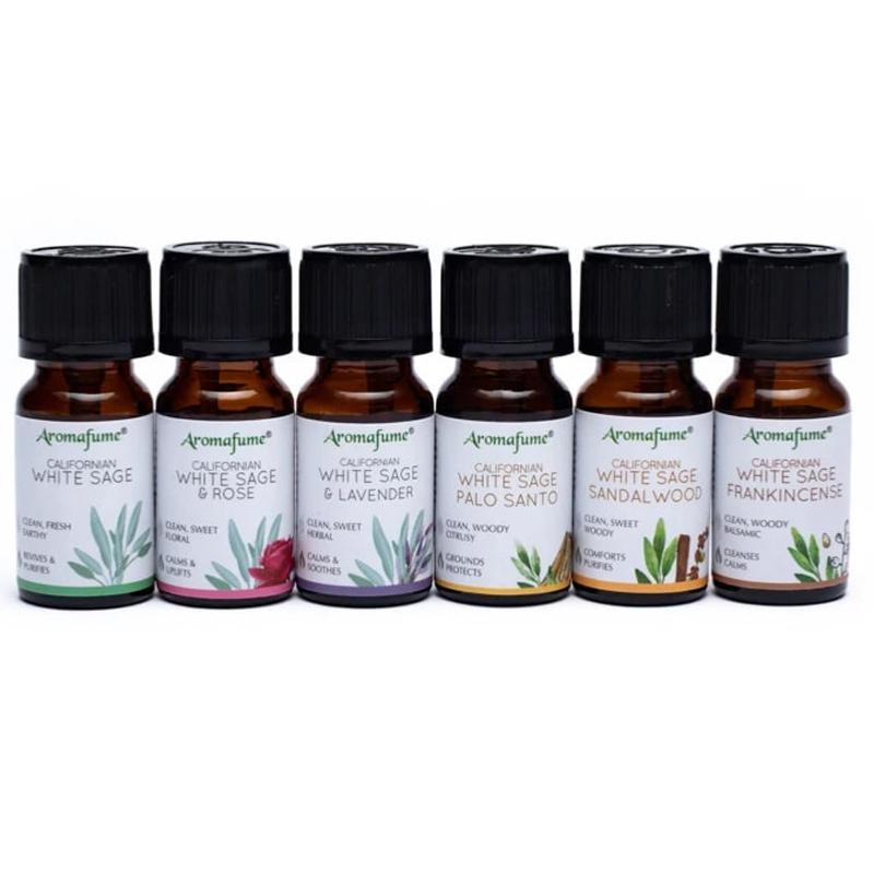 Coffret 6 Huiles essentielles Sauge blanche - La Boite à Cailloux