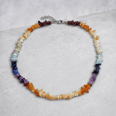 7-chakra baroque pearl necklace A (45 to 50cm)
