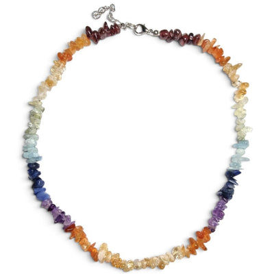 Collier 7 chakras perles baroques A (45 à 50cm)