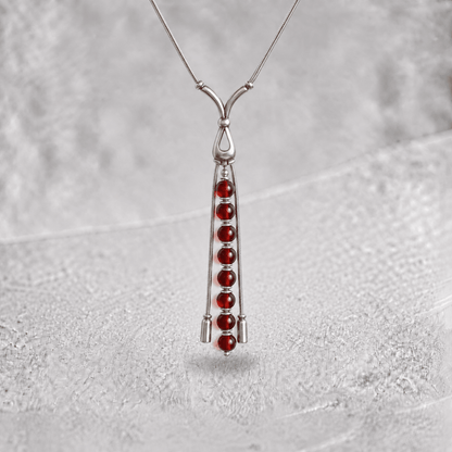 Collier ambre cognac Lituanie AA argent 925 - La Boite à Cailloux
