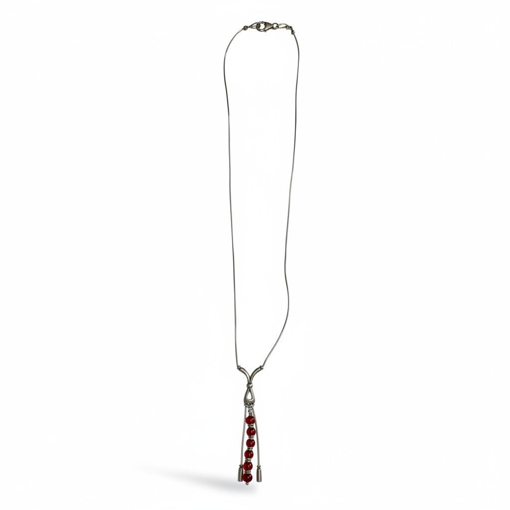 Collier ambre cognac Lituanie AA argent 925 - La Boite à Cailloux
