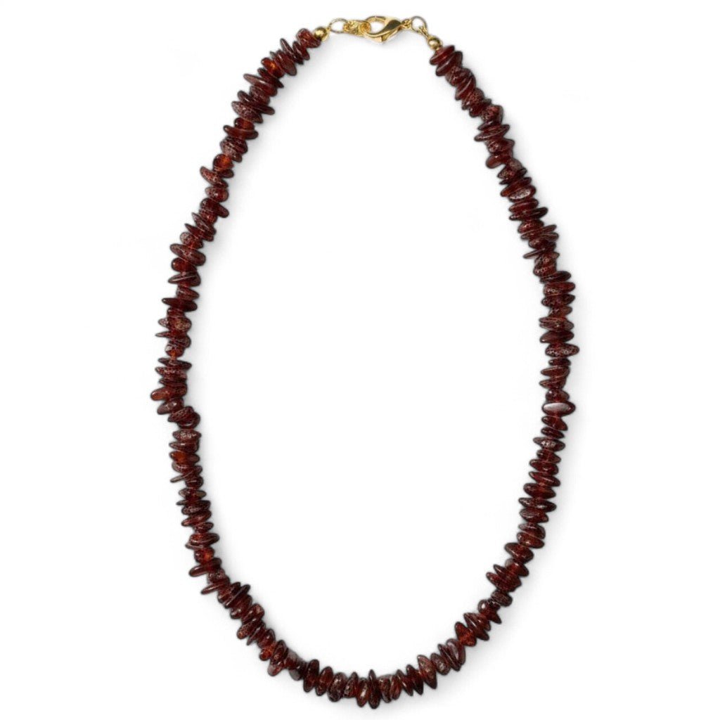 Collier ambre Lituanie A (perles baroques) - 46cm - La Boite à Cailloux